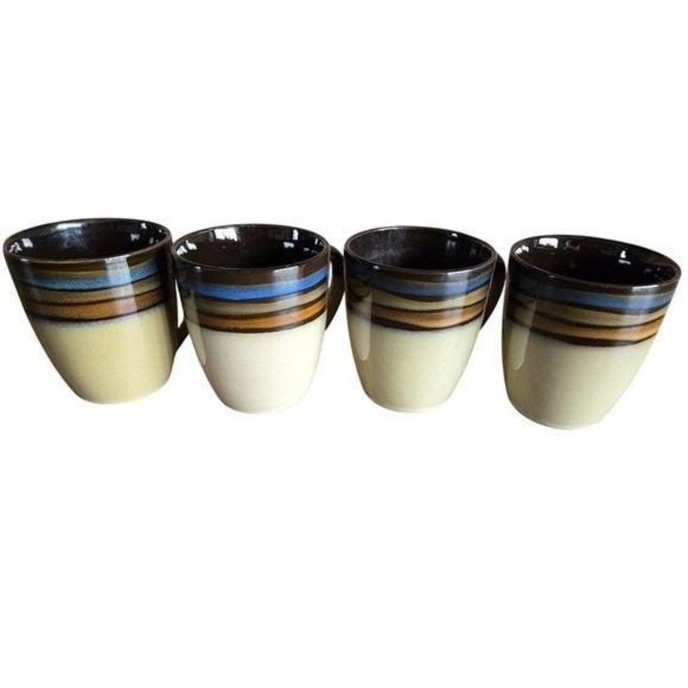Pfaltzgraff Everyday Galaxy Stoneware Mugs Set of‎ 4